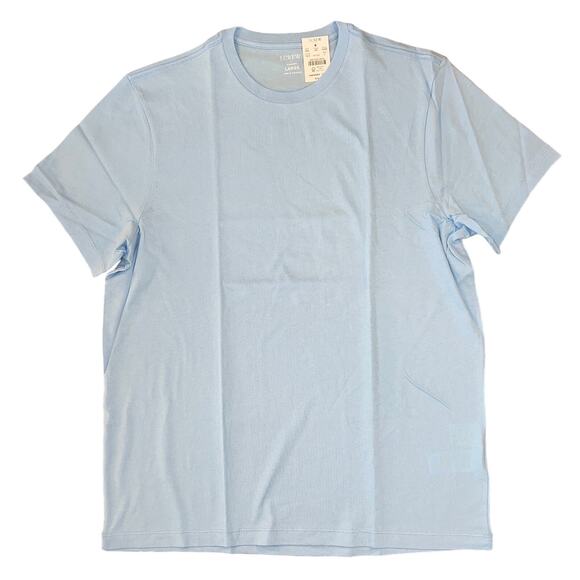 NWT J. Crew Men's Serenity Blue Washed Jersey Crewneck Tee - SIZE LARGE - Picture 2 of 9
